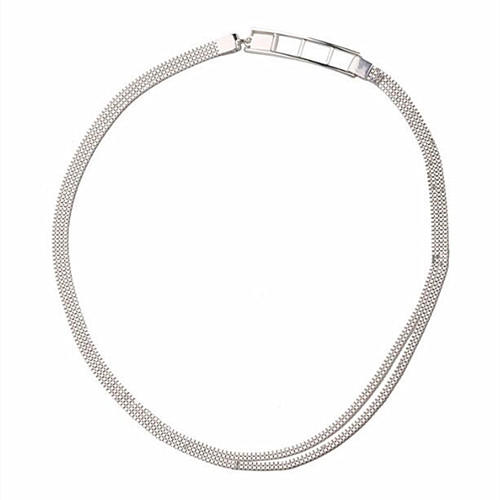 Unique design simple classic 925 silver chain choker necklace wholesale